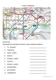 Challenge them to a trivia party! English Esl London Underground Worksheets Most Downloaded 7 Results