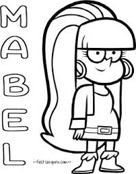 Gravity falls coloring pages is a collection of black and white illustrations for the animated series of the same name. Print Out Gravity Falls Mabel Coloring Pages Free Kids Coloring Pages Printable