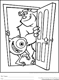 Coloring pages ~ cinderella printable coloring pages disney. Mike Wazowski Coloring Pages Coloring Home