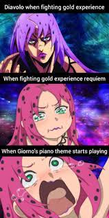 Giorno S Piano Theme Is The Strongest Stand Anime Manga Jojo Bizzare Adventure Jojo Bizarre Jojo Memes
