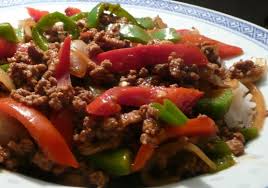 Asian Ground Beef Pepper And Onion Saute Recipe Food Com Recipe Stuffed Peppers Peppers Recipes Ground Beef