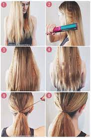 Partially Crimped Ponytail Rocker Hair Hair Crimper Crimped Hair Tutorial