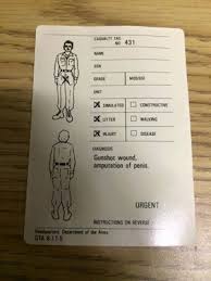 Maybe you would like to learn more about one of these? Simulated Wounds For Training Purposes Aka Casualty Cards Share Your Casualty Experiences Rallypoint