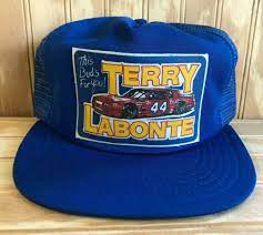 Vintage Nascar Terry Labonte Budweiser 44 Trucker Hat Cap Blue Rare Racing Hat Truplay Truckerhat Casual Vintage Trucker Hats Trucker Hat Terry Labonte