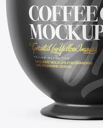 Download Coffee Cup Mockup In Cup Bowl Mockups On Yellow Images Object Mockups PSD Mockup Templates