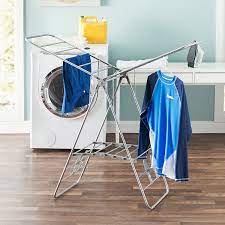 Basicwise laundry drying hanger clothes rack with 20 clips. Folding And Collapsible Indoor And Outdoors Clothes Drying Rack Silver Walmart Canada