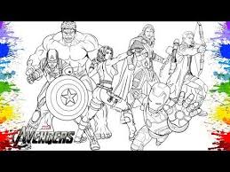 تلوين أبطال الأفنجر العملاق الأخضر ذا هالك أيرون مان كابتن امريكا ثور عالم التلوين Youtub Avengers Coloring Pages Avengers Coloring Marvel Coloring