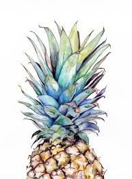 Pineapple Art Print Etsy Pineapple Art Pineapple Art Print Watercolor Art