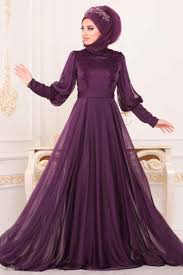 tesetturlu abiye elbise balon kol mor tesettur abiye elbise 3927mor tesetturisland com elbise the dress moda stilleri