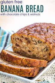 Gluten Free Chocolate Chip Banana Bread With Walnuts Moist Delicious And Freezer Frie In 2020 Gluten Free Banana Bread Banana Walnut Bread Easy Banana Bread Recipe