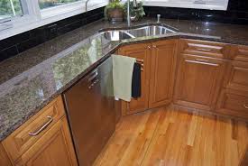 contemporary kitchen corner sinks, that
