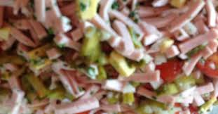 Superleckerer Wurstsalat Rezept Wurstsalat Wurstsalat Rezept Vorspeisen Rezepte