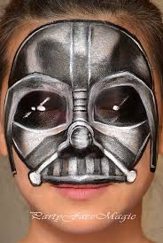 Starwars Darthvader Face Painting Darth Vader Face Paint Face Painting Designs