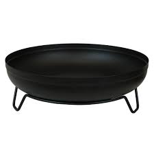 The stellar fire bowl is crafted from thick carbon american steel that is sourced from local steel mills. Sunnydaze Decor 23 In Round Steel Outdoor Wood Burning Fire Pit Bowl In Black With Stand Rcm 542 The Home Depot