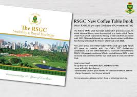 4 cheap golf coffee table books; Rsgc New Coffee The Royal Selangor Golf Club The Rsgc Facebook