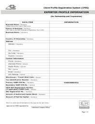 This page is part of the olpc health project. Fillable Online Philexport Export Cprs Form For Part And Corp Philexport Fax Email Print Pdffiller