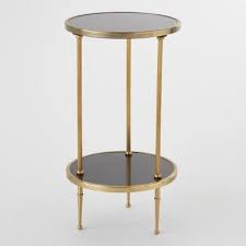 Global Views Petite 2 Tiered Table Antique Brass In 2020 Antique Table Side Table Table