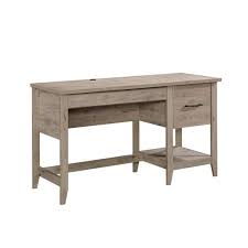 Both drawers have metal runners with safety stops. Sauder 52 In Rectangular Laurel Oak 2 Drawer Computer Desk With File Storage 425015 The Home Depot