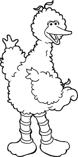 Fun video with coloring of big parrot bird. Easy Sesame Street Coloring Pages 101 Coloring