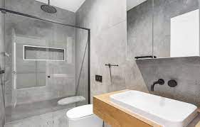 get the industrial look with a polished concrete tile concrete tiles concrete bathroom concrete tiles bathroom