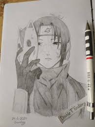 600 drawings on pixiv, japan. Uchiha Itachi 2b Pencil Drawn By Takwa Double T Gallery Facebook