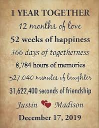 He gets you presents, and does everything in his realm to woo you and make you feel special. 1 Year Anniversary Gift For Boyfriend 1st Anniversary 1 Year Together Girlfriend 12 00 Picclick