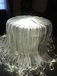 Deluxe Fiber Optic Table Light W Remote Control Warm White Fiber Optic Lighting Light Table Battery Operated Table Lamps
