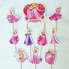 Princess aurora торт топпер, принцесса aurora центральный, спящая красавица торт украшения, принцесса аврора вырезы the most common princess aurora material is metal. Princess Aurora Sleeping Beauty Birthday Cake Topper 1 Set Of 10 Pc Shopee Singapore