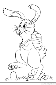 Renne lieber los, um ostern zu treffen! Osterhase Bringt Die Ostereier Ausmalbild