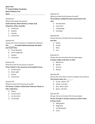 Vocabulary worksheets for grade 6. 7th Grade Vocabulary Worksheets Printable 7th Grade Grammar Worksheets Homeschooldressage Com