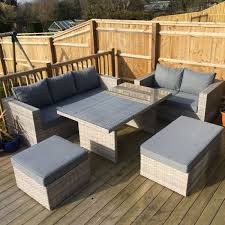Just drill a few holes, throw in some rope, do a little sewing here and there and, voila! Mayfair Siena 5 8 Seater Casual Sofa Set Outdoor Furniture Sets Patio Furniture Furniture