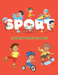 Cool sports coloring book pages 01! Sport Coloring Books For Boys Fun Kids Football Baseball Soccer Basketball Tennis Hockey Paperback The Book Stall