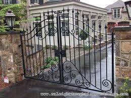 Wrought Iron Entry Gates Raleigh Wrought Iron And Fence Co Custom Wrought Iron Gates In Hazak Kerites Kapu