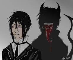 Anime Black Butler Sebastian Demon Form Pin On Black Butler