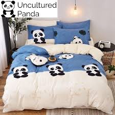 Panda Bedding Set Uncultured Panda In 2020 Bedding Sets Print Bedding Bedding Set