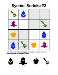 Visual Sodoku Puzzles Fun For 2nd 5th Grade Math Concepts I Love Math Math Activities