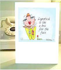 Welcome to nobleworks cards, the greeting card company that's all about being funny and as irreverent, crass and as inappropriate as we can be! Lipstick Bra Birthday Card Sassy Cards For Women Witty Funny Etsy In 2021 Birthday Cards Funny Birthday Cards Cards