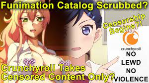 Is Crunchyroll Blocking Uncensored Anime?! Funimation Catalog Being  Scrubbed in Merger! - YouTube