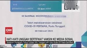 Cara mengecek sertifikat vaksin ke 2. Hati Hati Unggah Sertifikat Vaksin Ke Media Sosial Youtube