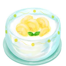 バナナヨーグルトイラスト｜無料イラスト・フリー素材なら「イラストAC」