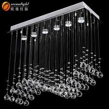 Chrome Linear Crystal Pendant Chandelier Transparent Crystal Chandelier Ceiling Pendant 6 Lights Lamp Lighting Fixture Om711 View Incandescent Pendant Light Fixtures Oceanlamp Product Details From Zhongshan Ocean Lighting Co Ltd On Alibaba Com
