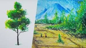 Best artist grade oil pastels. Cara Melukis Pohon Dengan Krayon Oil Pastel Painting Youtube