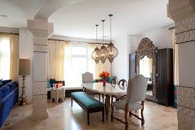 The ottoman can also be a living room table. The Key Characteristics Of A Moroccan Style Dining Room