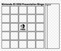 The gaf 2013 e3 bingo card generator is now up and running. Nintendo E Card Bingo Card Template Transparent Clipart 4920172 Pikpng