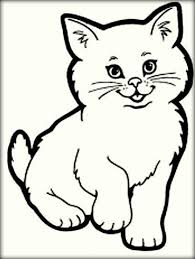 For kids & adults you can print cat or color online. Kitten Coloring Pages Gambar Hewan Sketsa Menggambar Kucing