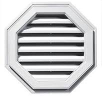Builders Edge 120012222001 22" Octagon Vent 001, White