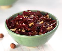 Entree Facile Salade De Betteraves Rouges Aux Noisettes Recette Betterave Salade Betterave Recette Betterave