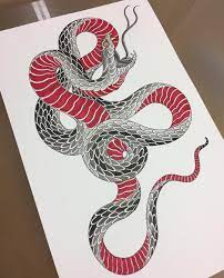 Japanese Snake Watercolor Tattoo Bournemouth Snake Tattoo Design Ink Sketch Japanese Tattoo