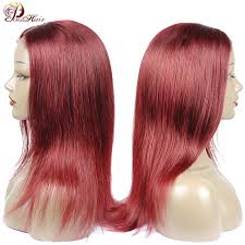 The violet burgundy color suits even those with a fair skin type, because the duality of the contrasts in its core brings out the. Pinshair 99j Red Lace Front Human Hair Wigs For Black Women Burgundy Peruvian Straight Human Hair Wigs Non Remy Lace Closure Wig Buy At The Price Of 53 06 In Aliexpress Com Imall Com