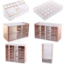 Rose Gold Cosmetic Make Up Organiser Drawer Display Tray Storage Table Decor Ebay Rose Gold Room Decor Gold Bedroom Decor Gold Room Decor